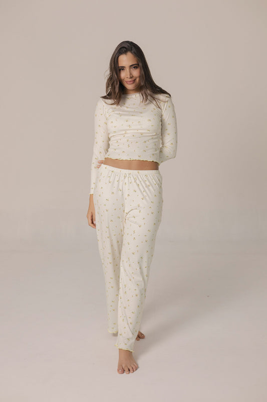 Daydream Pj Pant Set + Camiseta Manga Larga