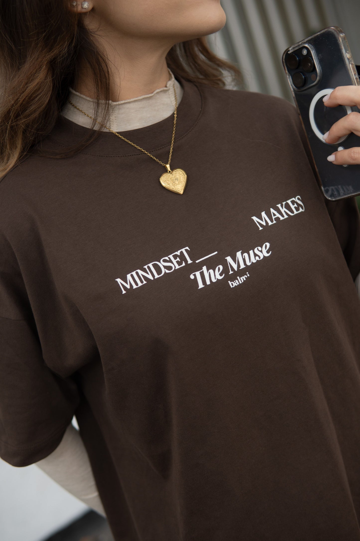 Oversized T-Shirt MINDSET Café