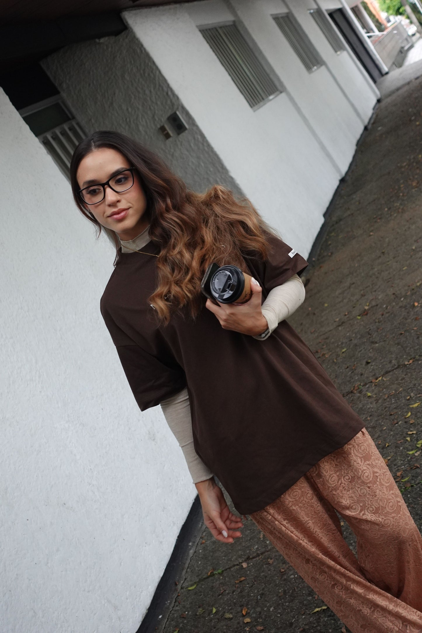Oversized T-Shirt MINDSET Café