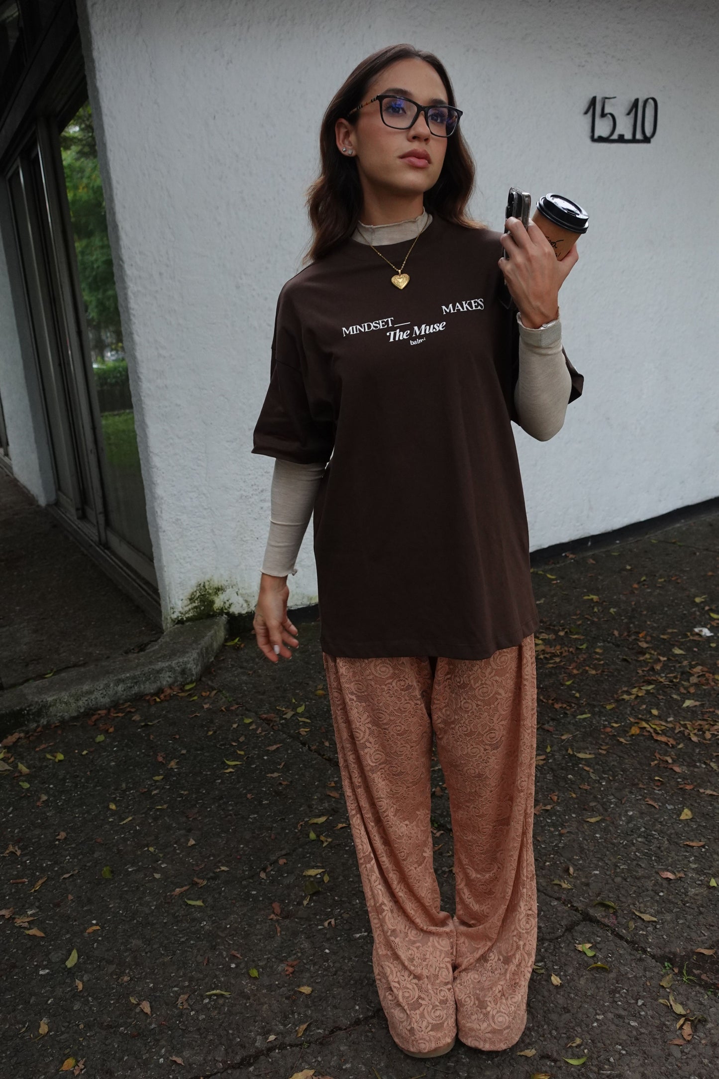 Oversized T-Shirt MINDSET Café