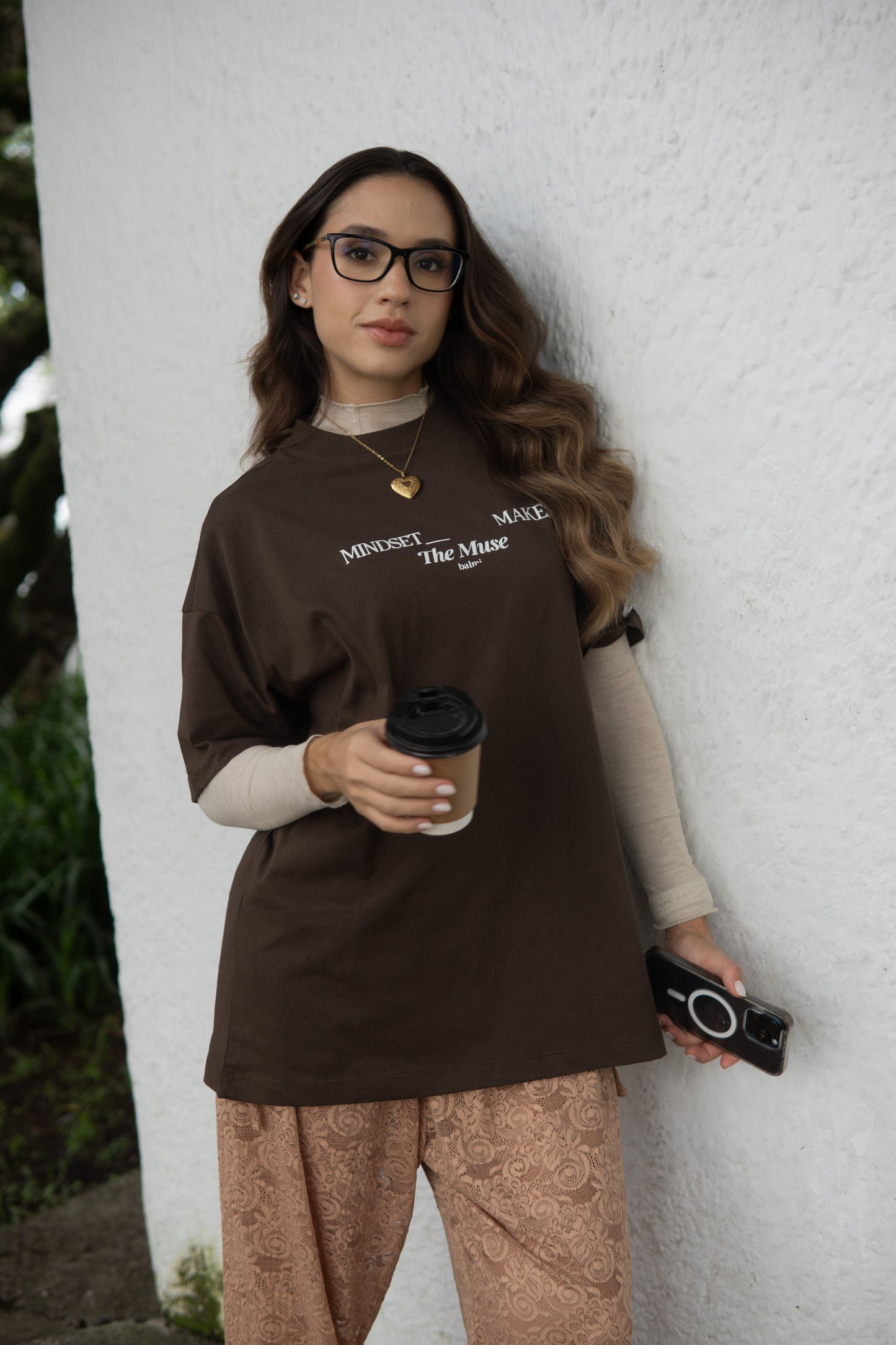 Oversized T-Shirt MINDSET Café
