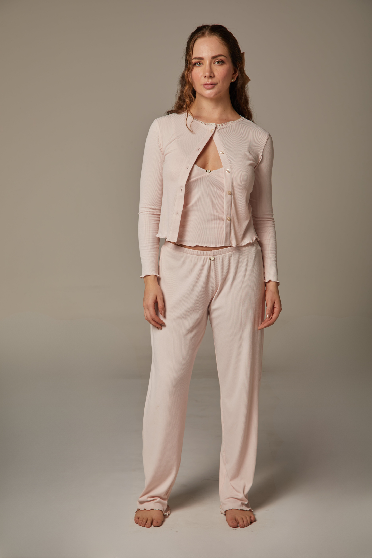 Wonder Set - Pant+ Tee Rosada