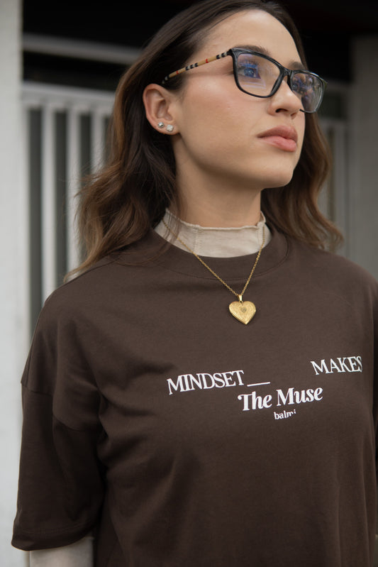 Oversized T-Shirt MINDSET Café