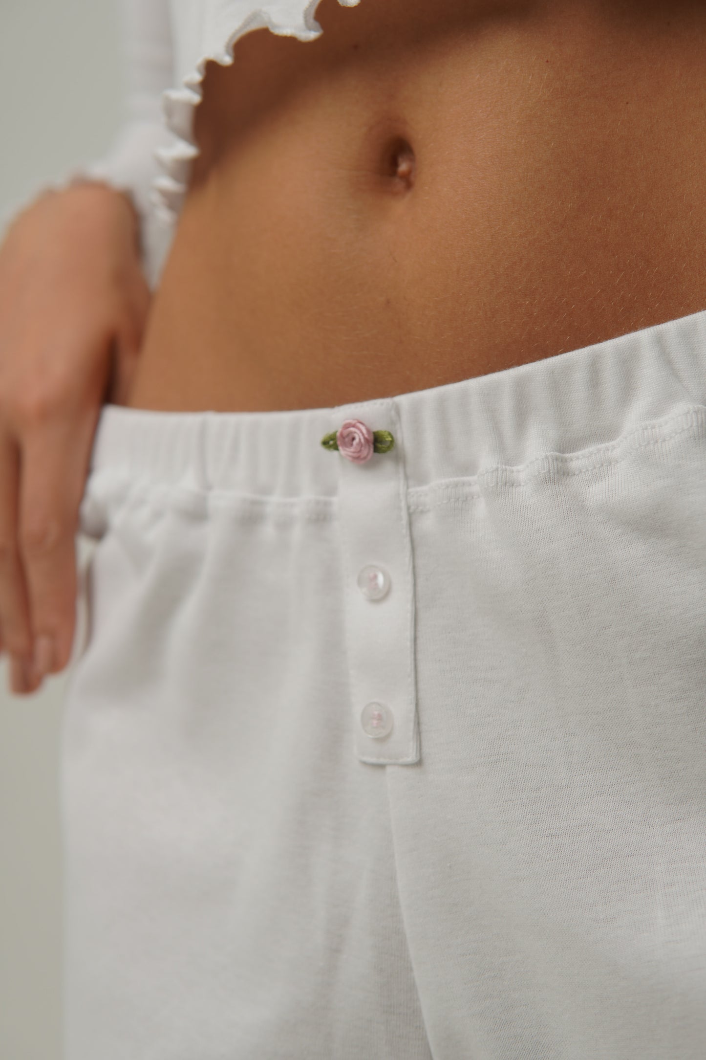 Conjunto Pant y Camiseta manga larga Blanco