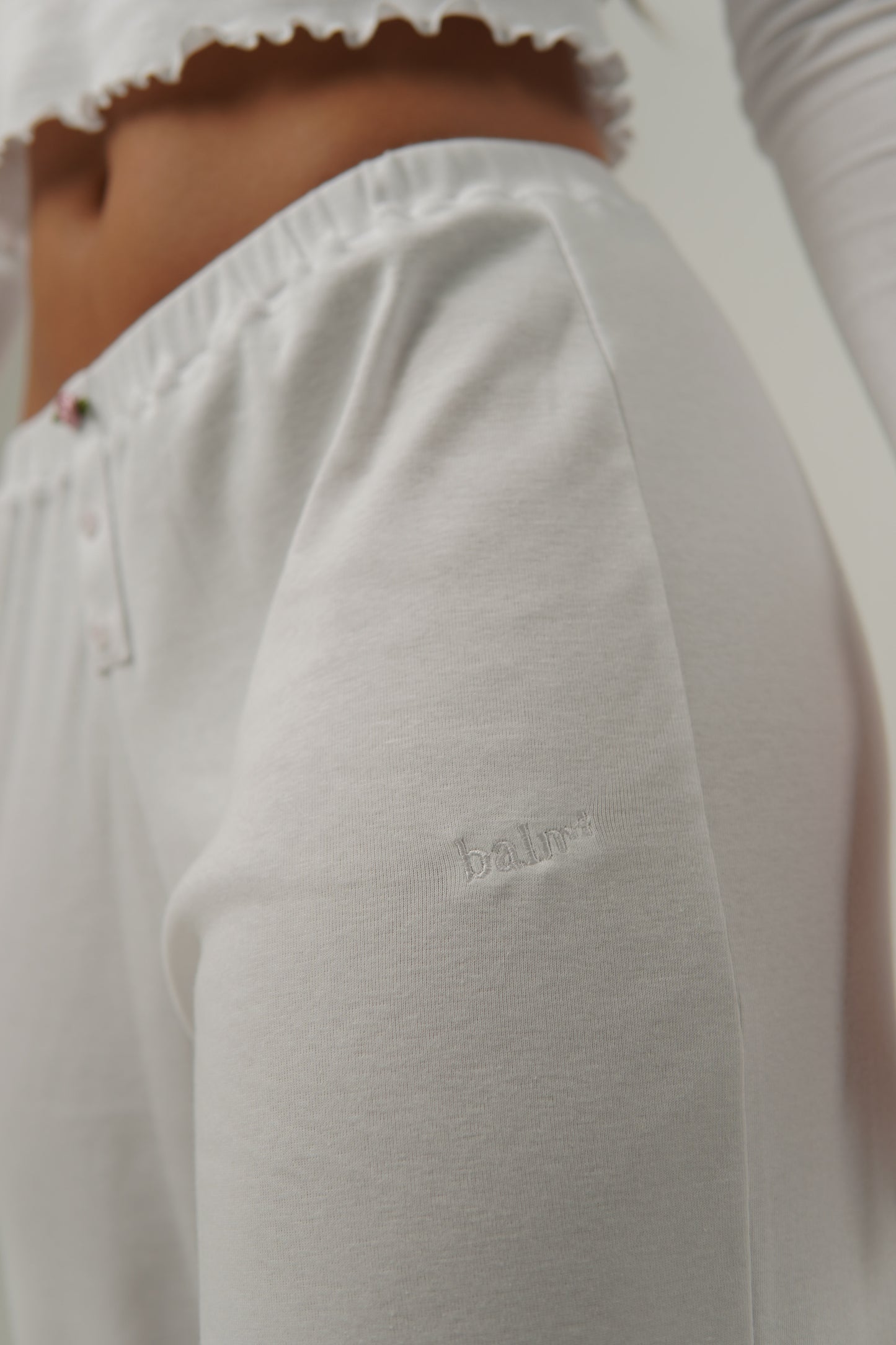 Conjunto Pant y Camiseta manga larga Blanco