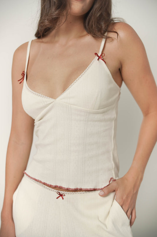 Daily Note Set Pj Set - Pointelle