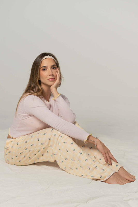 Conjunto Pj pant Blooming Blush