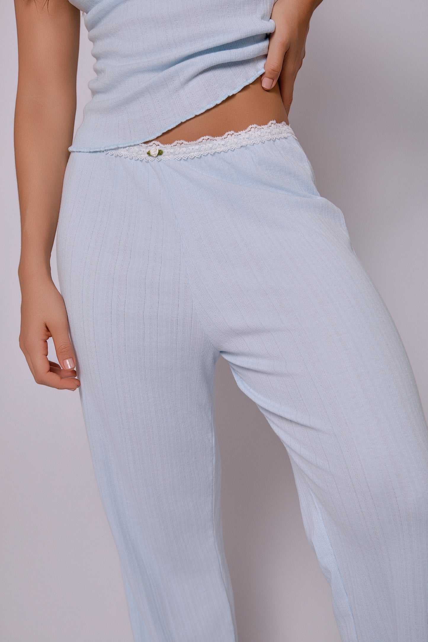 Sweet Scape Cami Pant Set - in Blue