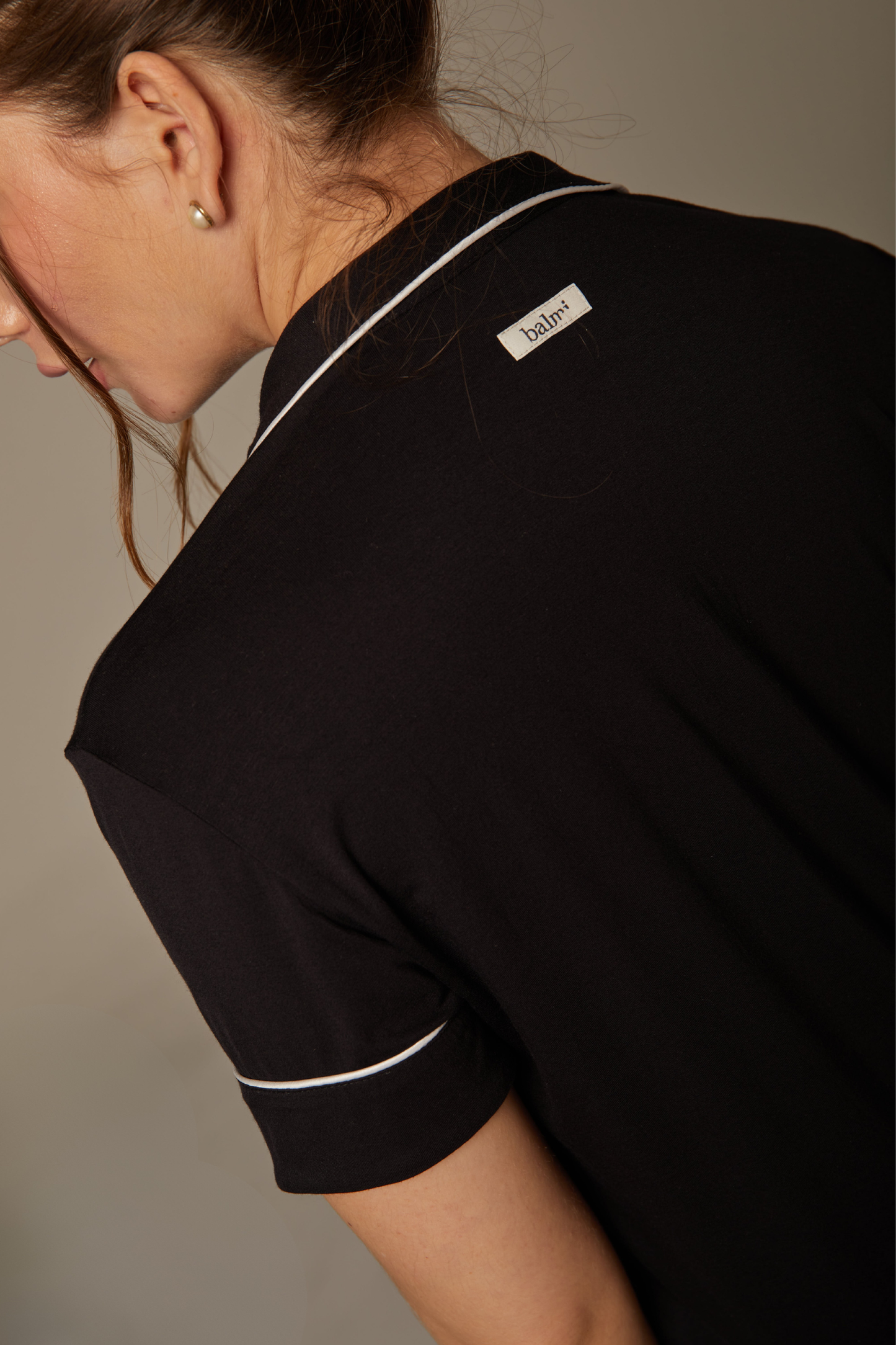 The Glow up Bianca Pj Short Set - Negro