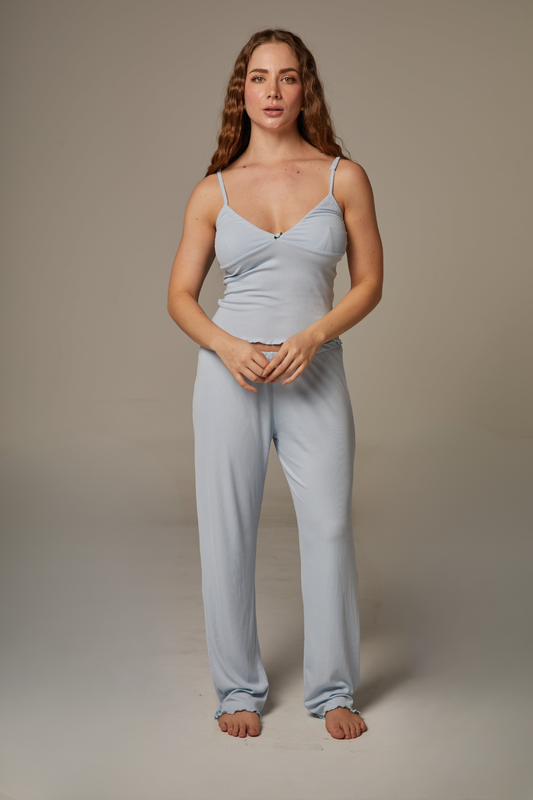 Wonder Set - Pant+ Tee Azul