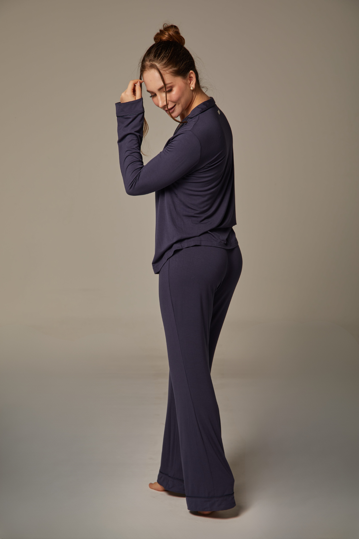 The Glow up Bianca Pj Pant Set - Azul