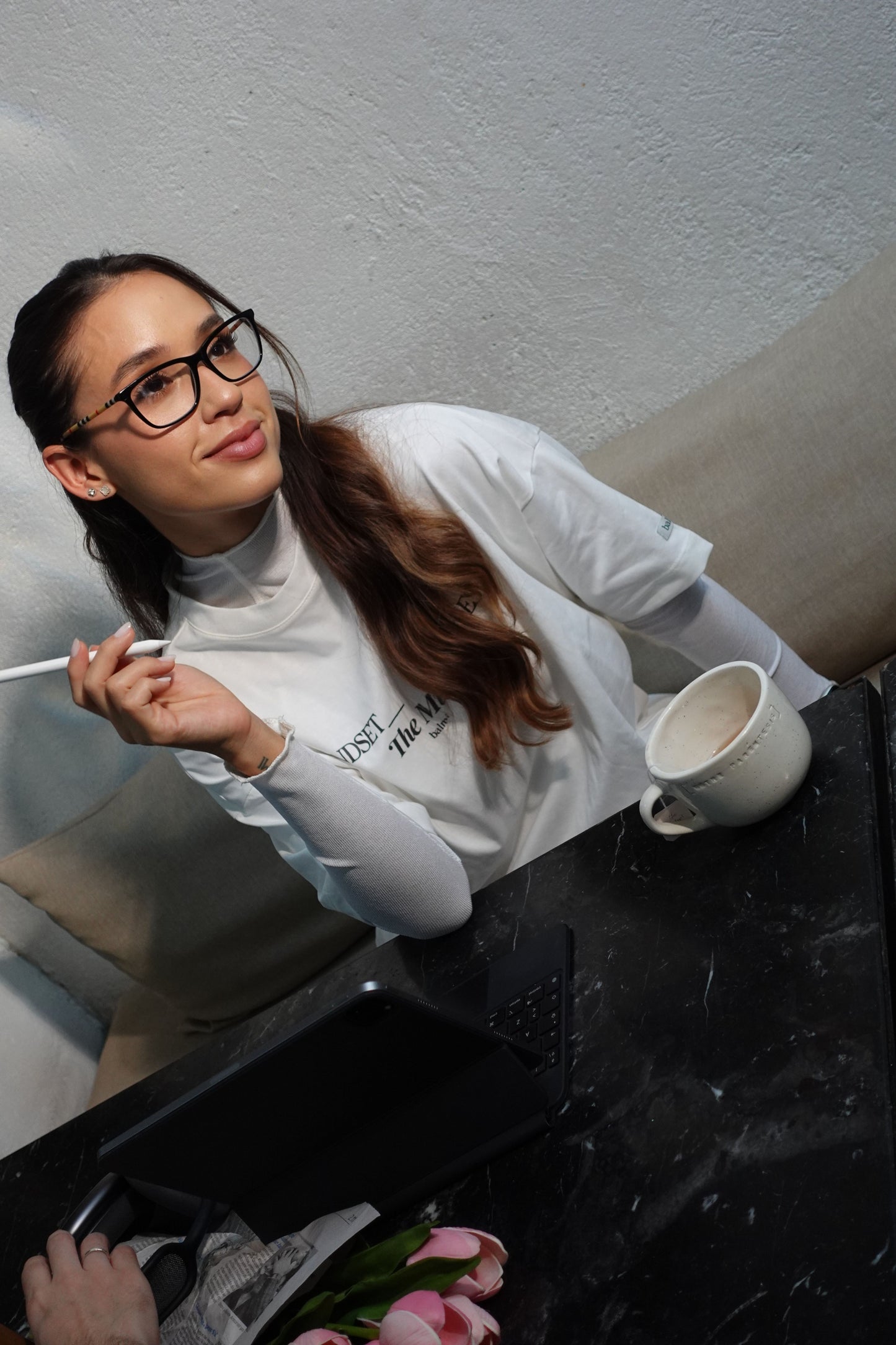 Oversized T-Shirt MINDSET Marfil
