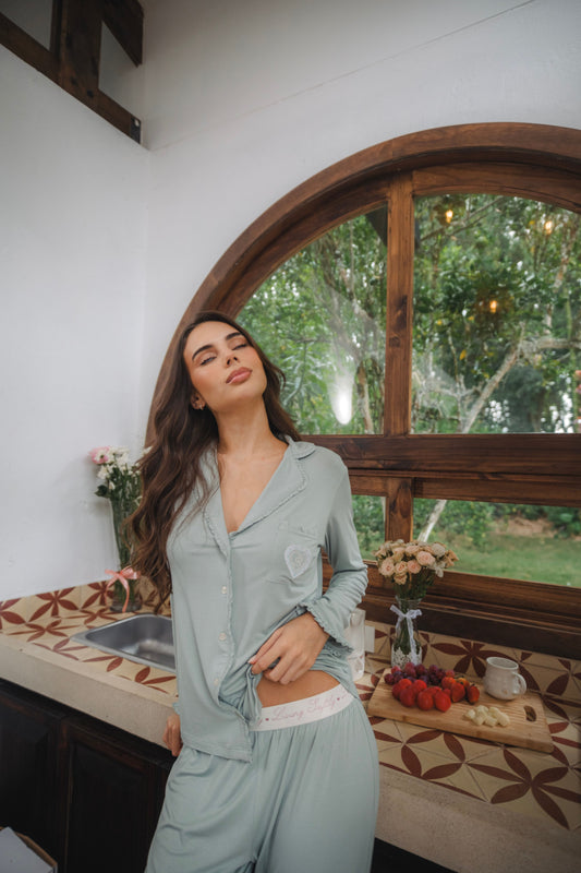 Soft Girl Bianca Pj Pant - Verde
