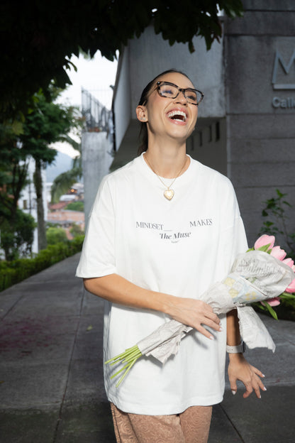 Oversized T-Shirt MINDSET Marfil