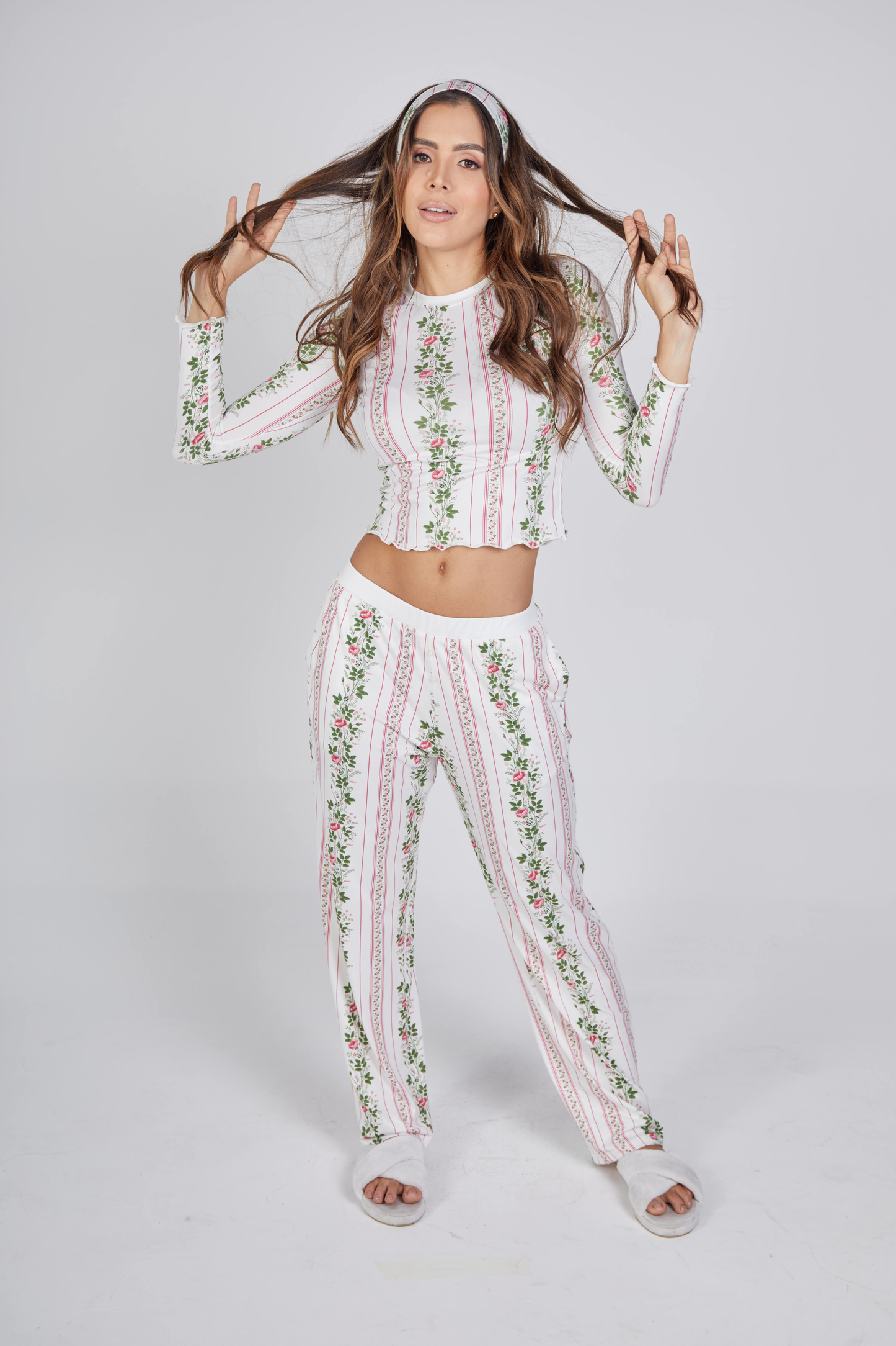 Conjunto Pj Pant con Long Sleeve Lovely Garden