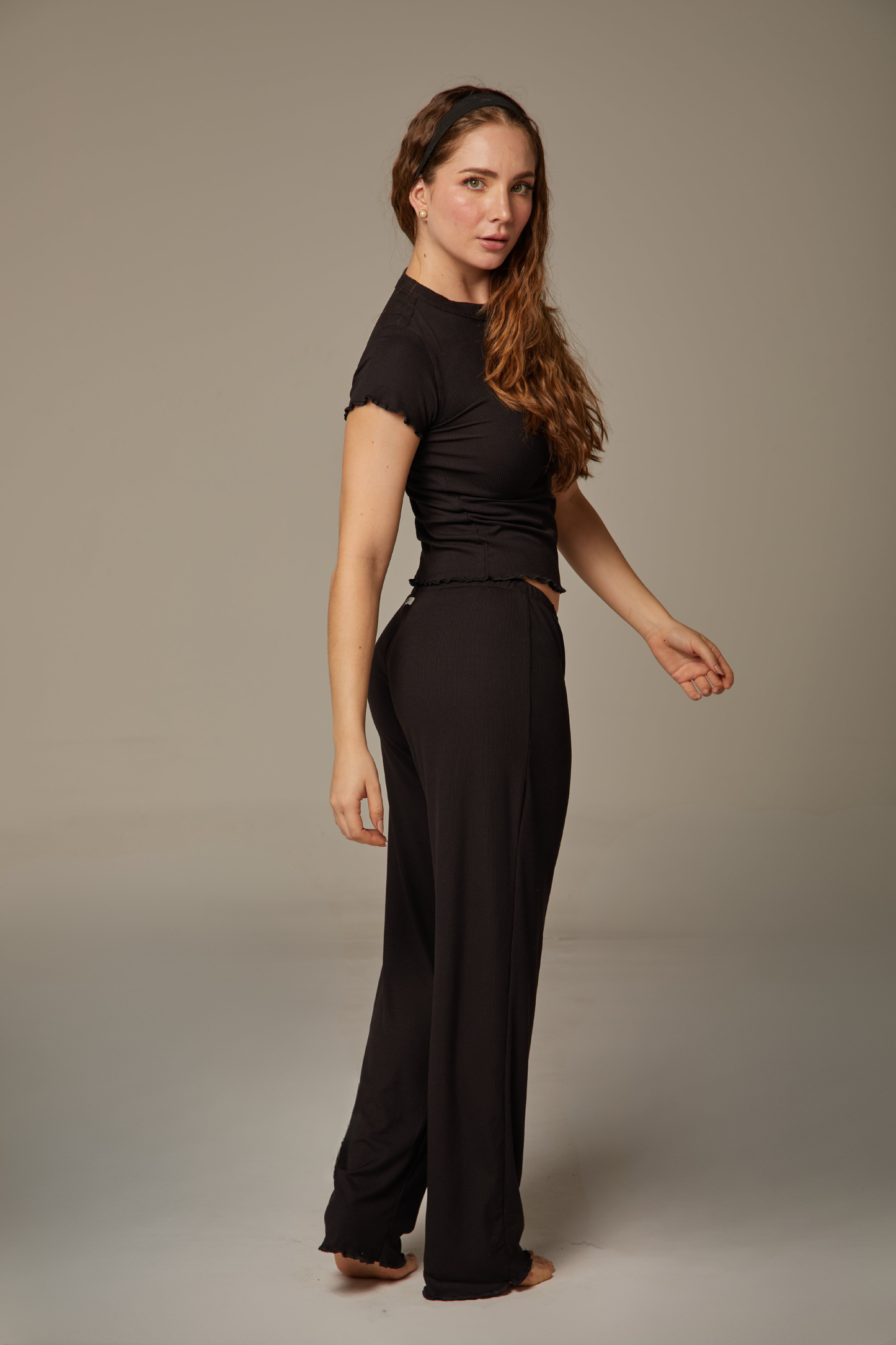 Wonder Set - Pant+T shirt Negro