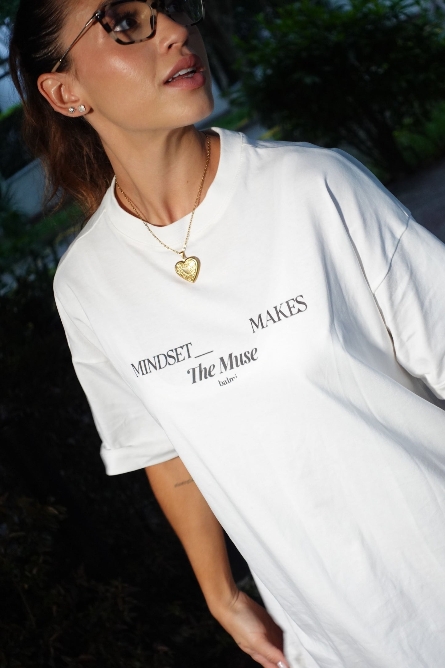 Oversized T-Shirt MINDSET Marfil