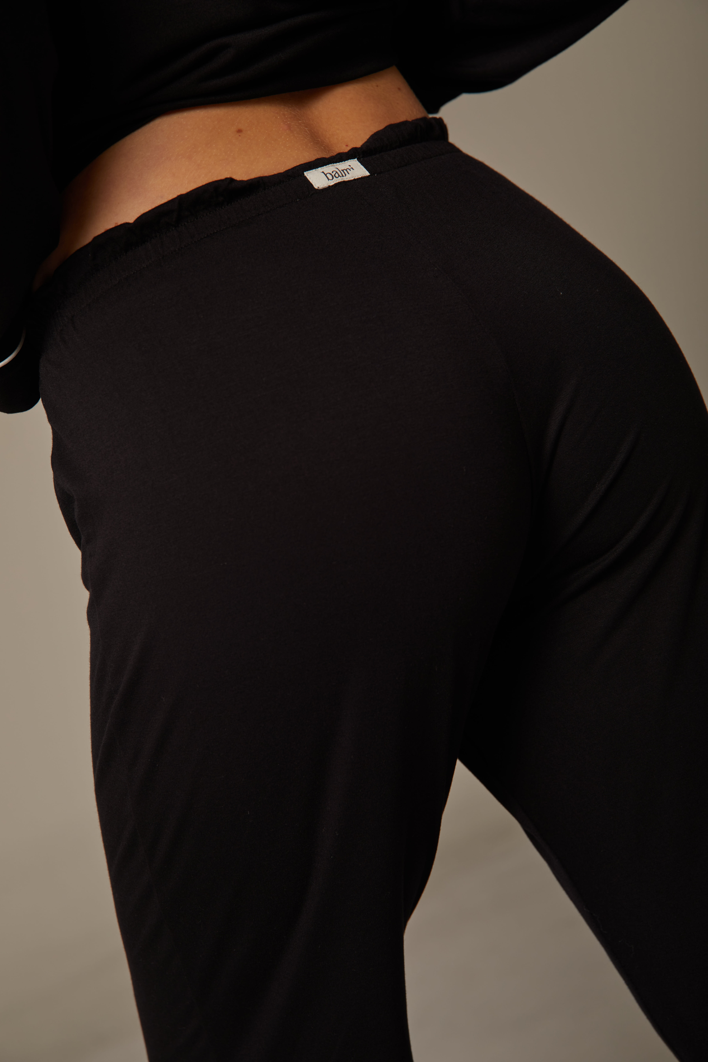 The Glow up Bianca Pj Pant Set - Negro