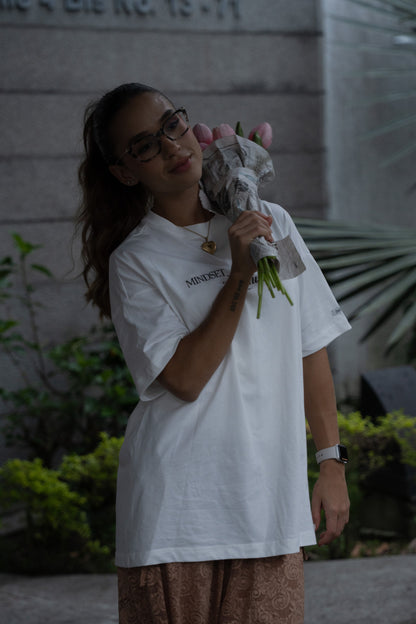 Oversized T-Shirt MINDSET Marfil