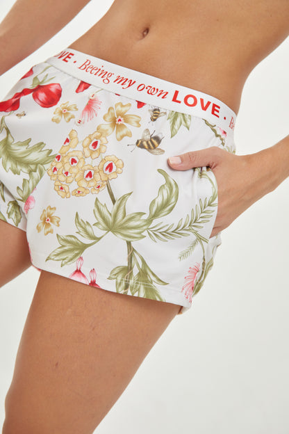 PJ Set Short Honey Garden