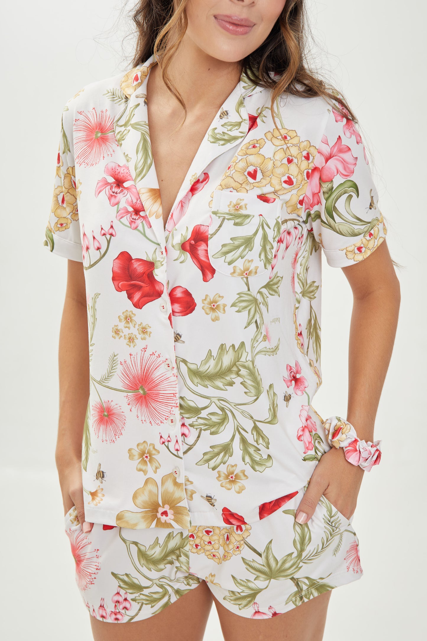 PJ Set Short Honey Garden