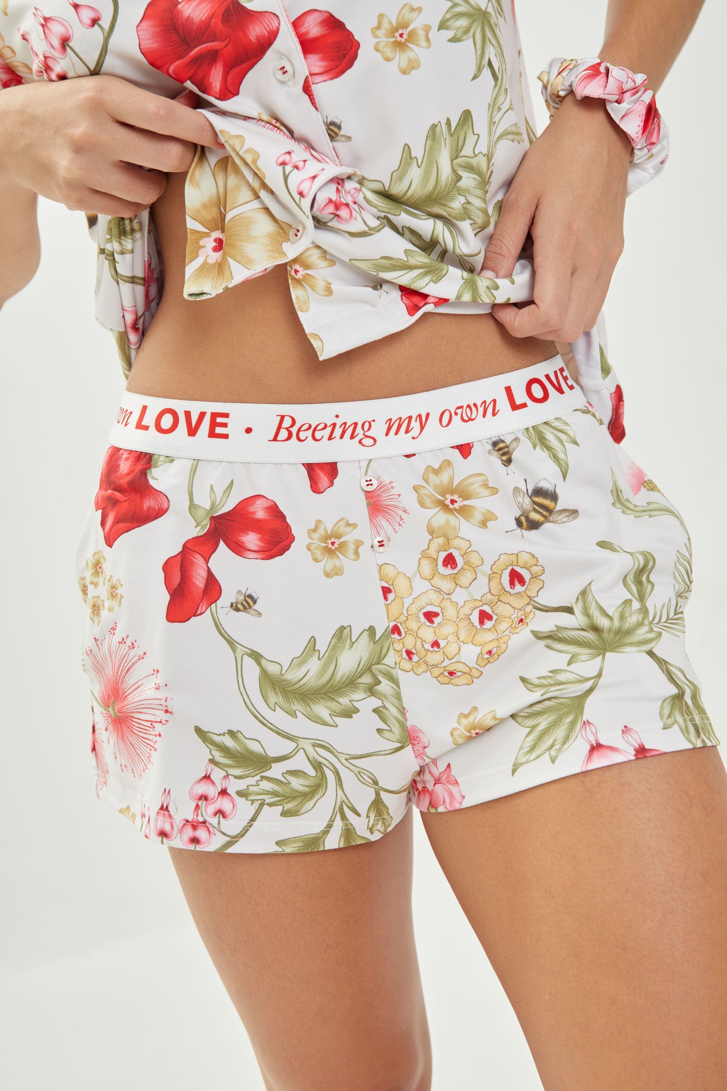 PJ Set Short Honey Garden
