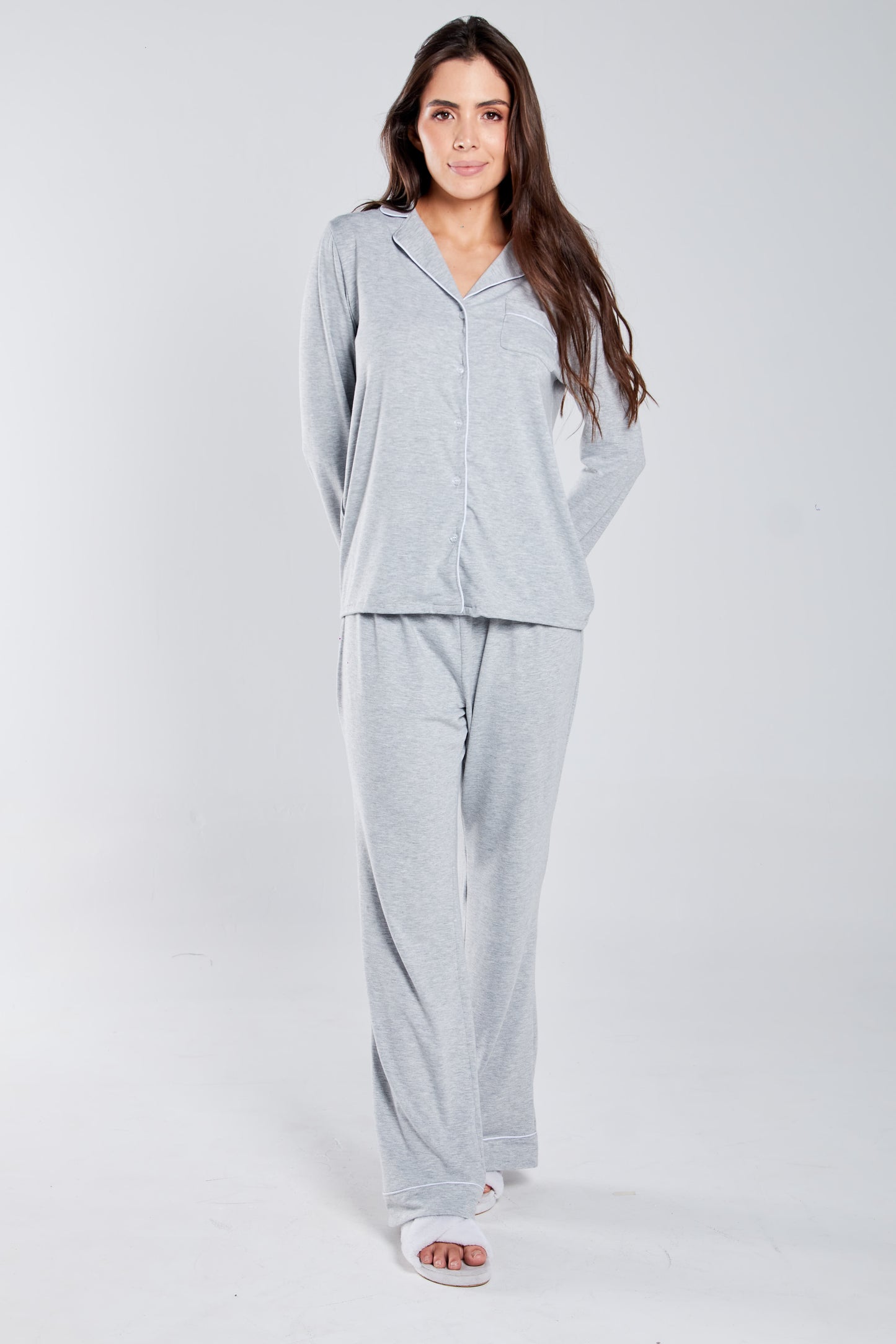 Pijama set de pantalón Bianca gris