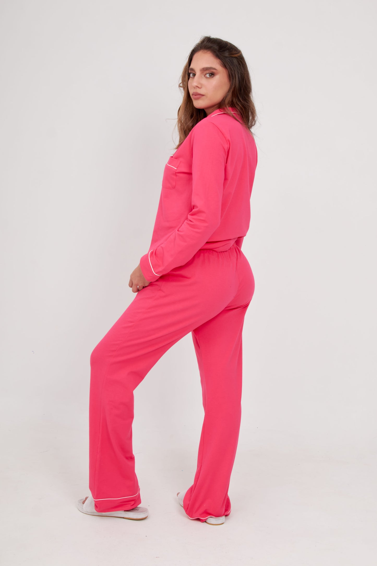 Pijama set de pantalón Bianca Fucsia