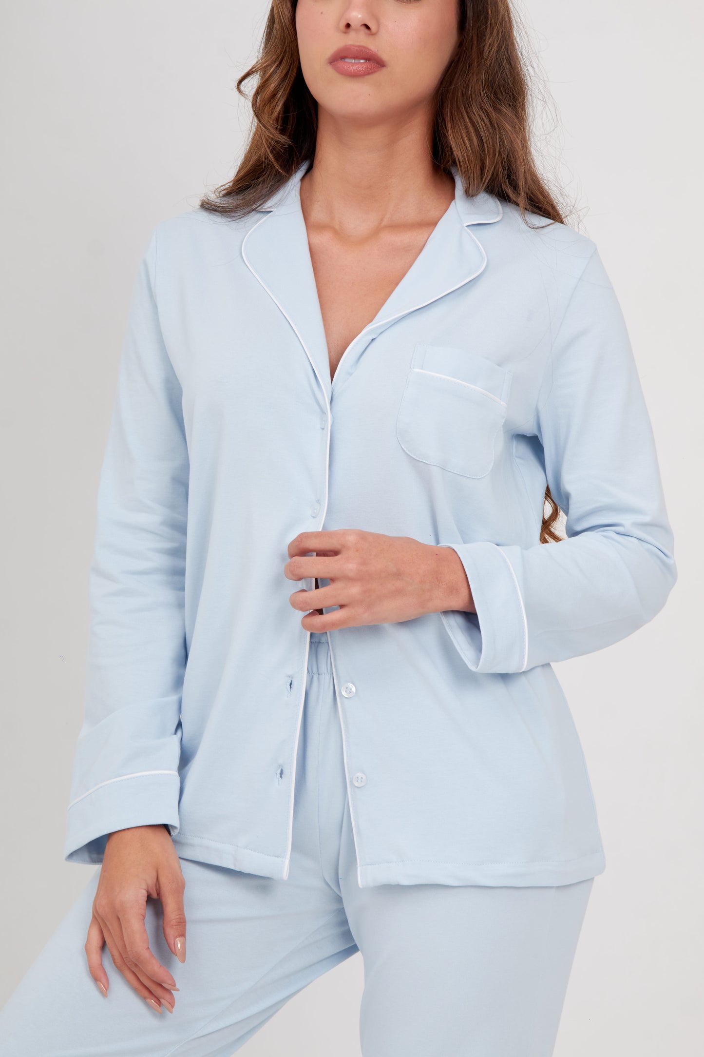 Pijama set de pantalón Bianca Azul