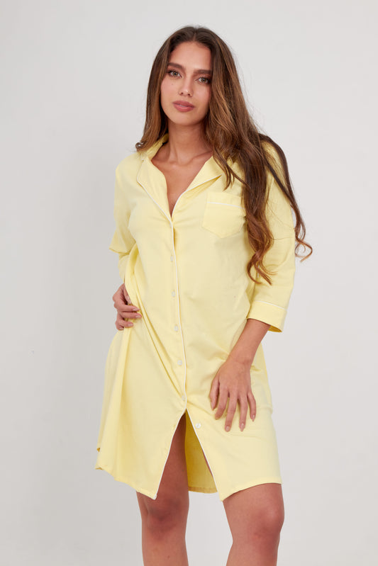 Camisón 3/4 Bianca Amarillo