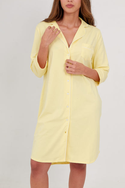 Camisón 3/4 Bianca Amarillo
