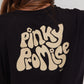 Camiseta Oversized Pinky Promise Negra
