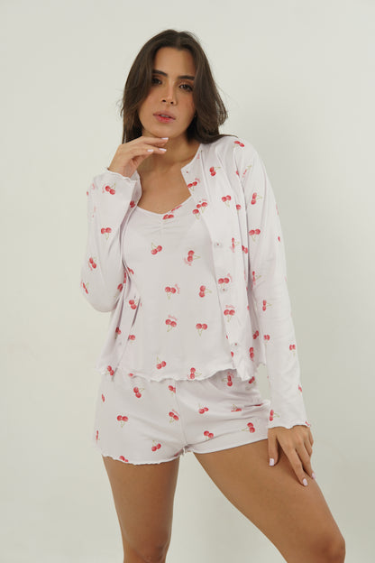 Conjunto Short con Cardigan Mon Chérie